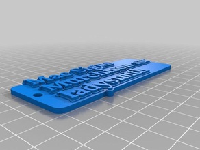 çok satırlı etiket Anahtarlık özelleştirilmiş 3d print model - Mito3D