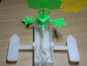 rubber band boat gadgets 3d print model - Mito3D
