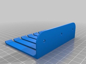 6-slot para cabo de organizador ferramenta os titulares caixas personalizado 3d print model - Mito3D