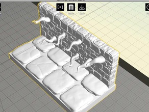 Tentakeln openforge 2x4 dungeon-Wand - Spielzeug Spiele 3d print model - Mito3D