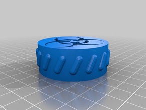round container threads biohazzard containers 3d print model - Mito3D