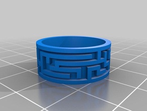 maze ring fashion customized 3d print model - Mito3D