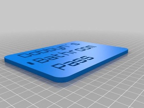 bathroom pass organization customized 3d print model - Mito3D