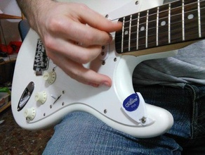 guitar pick holder 3d printing acoustic bass electric guitars picks 3d print model - Mito3D