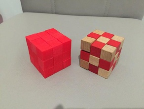 cubo de puzzle en 3d l'impression cube cuboïde gamecube 3d print model - Mito3D