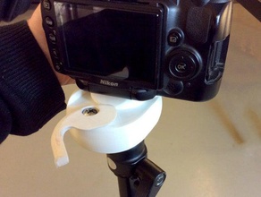 camera quick release tripod mount heel shoe 3d print model - Mito3D