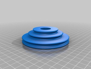 spinning wheel bobbin drive plate whorl parts craft wool 3d print model - Mito3D
