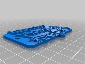 wv avery keychains customized 3d print model - Mito3D