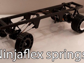 printed truck v2 ninjaflex springs rc vehicles car toy toys 3d print model - Mito3D