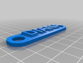 langio-diana Schlüsselanhänger angepasst 3d print model - Mito3D