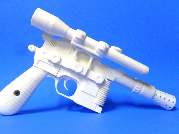 han solo blaster props starwars star wars 3D print model - Mito3D