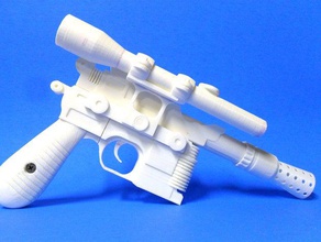 han solo blaster oggetti di scena starwars star wars 3d print model - Mito3D