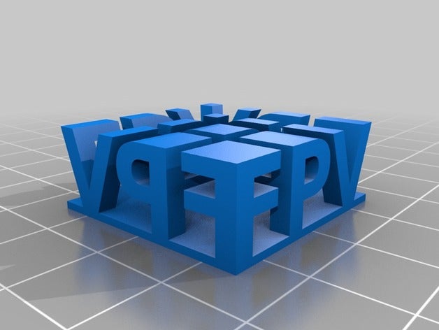 meu personalizados estéreo de texto-fpv esculturas 3D print model - Mito3D