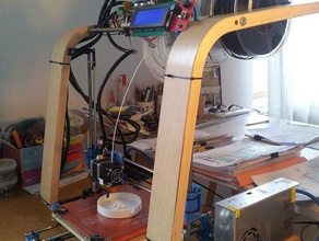 peças de plástico 3d poang impressora estrado ikea hacker prusa i3 a reciclagem reutilização woodframe 3d print model - Mito3D