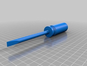 flathead screwdriver hand tools 3d print model - Mito3D