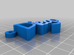 llavero diego 3d Anahtarlık llaveros 3d print model - Mito3D