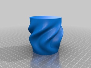 mon personnalisés ridée organique vase les conteneurs 3d print model - Mito3D