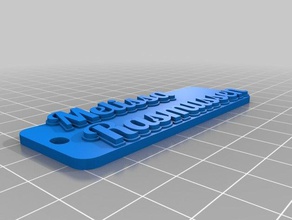 melissa rasmussen Anahtarlık özelleştirilmiş 3d print model - Mito3D