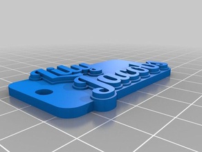 lily jacobs Schlüsselanhänger angepasst 3d print model - Mito3D