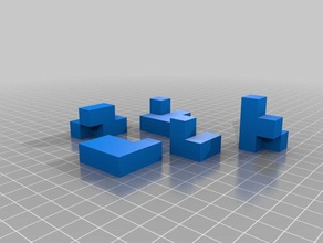 3d-square-puzzle Bau Spielzeug 3d print model - Mito3D