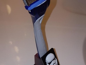 maquinilla de afeitar pie cuarto baño titular 3d print model - Mito3D