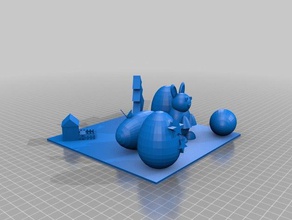 conejo pascua les animaux de compagnie animal bunny la casa juguete mascota 3d print model - Mito3D