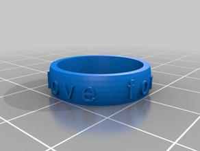 ring love 3d printing customized 3d print model - Mito3D