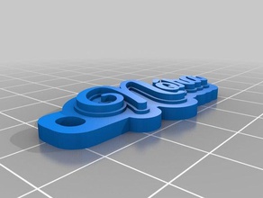 n&oacutera portachiavi i personalizzato 3d print model - Mito3D