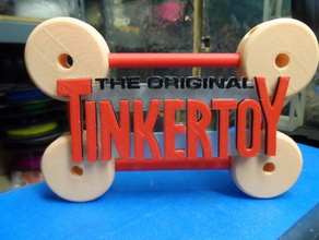 tinkertoy logotipo sinais logotipos tinkertoys 3d print model - Mito3D