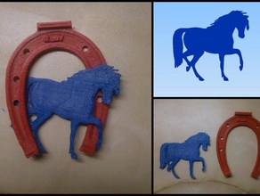 Pferd Tiere 3d print model - Mito3D