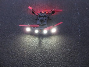 walkera runner 250 led supports de montage rc des véhicules drone la lumière support quadricoptère lumières course 3d print model - Mito3D