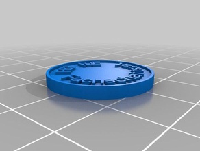 fsr fb3 moneda chip las monedas insignias personalizado 3d print model - Mito3D