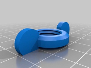 my customized wing nut 13mm bolt parts 3d print model - Mito3D