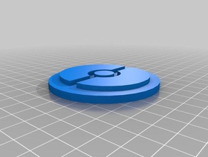 pok&eacuteball colar peça os acessórios nintendo pokeball pokemon 3d print model - Mito3D