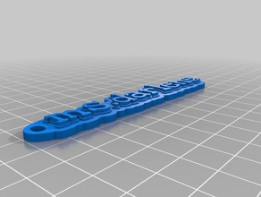 msdarlene Schlüsselanhänger angepasst 3d print model - Mito3D