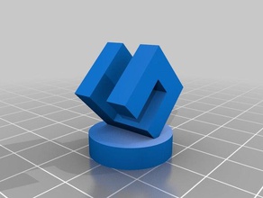 twining cube Skulptur original denver, co Skulpturen 3d print model - Mito3D