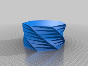 twisted pot containers customized 3d print model - Mito3D