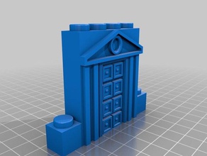 puerta rom&aacutenica Bau - Spielzeug exin castillos 3d print model - Mito3D