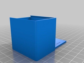 my customized sliding lid box containers 3d print model - Mito3D