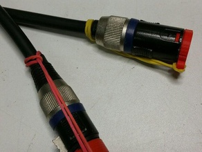 xlr tapa de protección el audio cable 3d print model - Mito3D