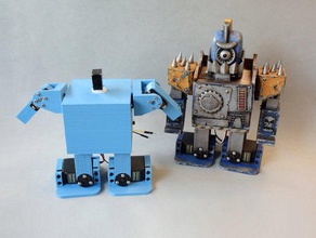 zowimanoid şablon Robotik arduino iki ayaklı bq-zum freecad futaba insanımsı insansı robot printbot robotlar 3d print model - Mito3D