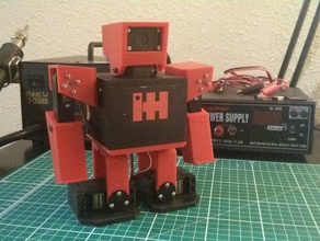 microraider la robótica arduino bípedo humanoide versión de kame zowi zowimanoid 3d print model - Mito3D