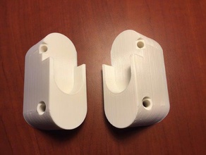 45 degree angled pole bracket ideal filament holder 3d printer accessories 3d print model - Mito3D