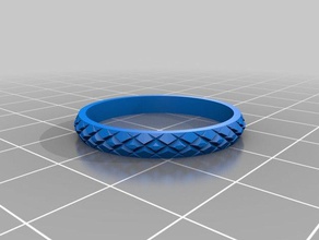 ring 925 knurled rings customized 3d print model - Mito3D