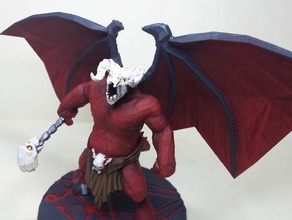 orcus - Spielzeug Spiele Dämon dnd dragon dungeon dungeons dragons mini der Miniatur pathfinder Wut rpg 3d print model - Mito3D