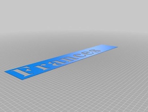 frances i segni loghi personalizzato 3d print model - Mito3D