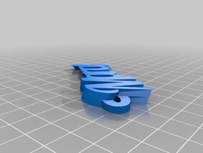 manal Schlüsselanhänger angepasst 3d print model - Mito3D