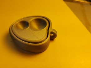 heart turbine coeur keychains 3d print model - Mito3D