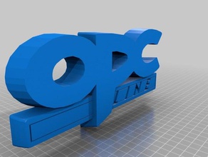 opel opc line logo 3d printing 3d print model - Mito3D