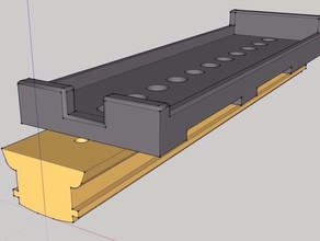 5s lipo tray sliding bar influence cg rc vehicles accu akku akkurutsche battery 3d print model - Mito3D